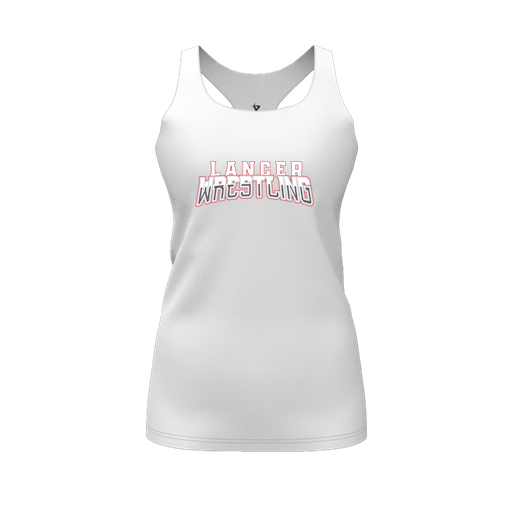 [FT0TRBWH-FYS-LOGO2] Decker Racerback Tank Top (Female Youth S, White, Logo 2)