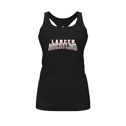 [FT0TRBBK-FYS-LOGO2] Decker Racerback Tank Top (Female Youth S, Black, Logo 2)