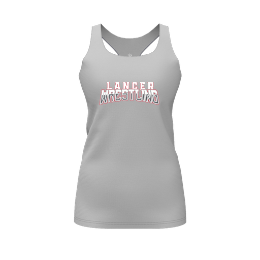 [FT0TRBGY-FYS-LOGO2] Decker Racerback Tank Top (Female Youth S, Gray, Logo 2)