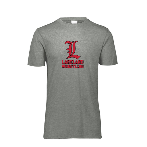 [FTSCUBGY-AS-LOGO3] Decker Men's Tri-Blend T-Shirt - Short Sleeve (Adult S, Gray, Logo 3)