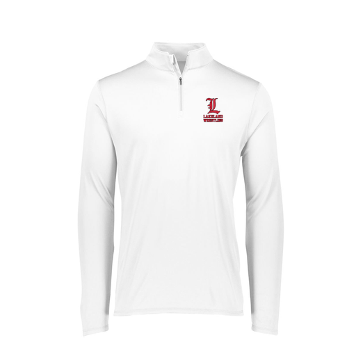 [FTLQFLWH-FAXS-LOGO3] Ladies Flex-Lite 1/4 Zip Shirt (Female Adult XS, White, Logo 3)