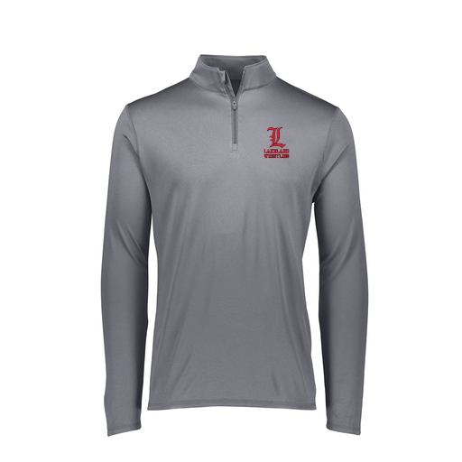 [FTLQFLGY-FAXS-LOGO3] Ladies Flex-Lite 1/4 Zip Shirt (Female Adult XS, Gray, Logo 3)