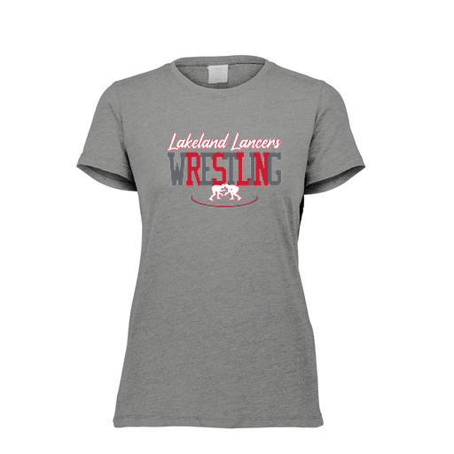 [FTSCUBGY-FAXS-LOGO1] Decker Women's Tri-Blend T-Shirt - Short Sleeve (Female Adult XS, Gray, Logo 1)