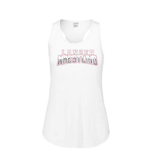 [FT0TUBWH-FAS-LOGO2] Ladies Tri Blend Tank Top (Female Adult S, White, Logo 2)