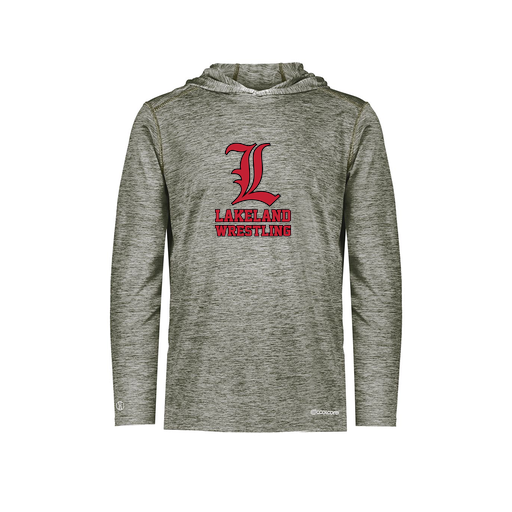 [FOLHCGGY-YS-LOGO3] Decker Youth Charge Hoodie (Youth S, Gray, Logo 3)