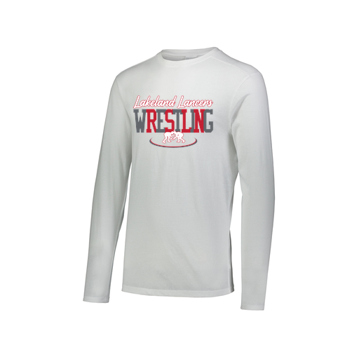 [FTLCUBWH-AXS-LOGO1] Men's LS Ultra-blend T-Shirt (Adult XS, White, Logo 1)