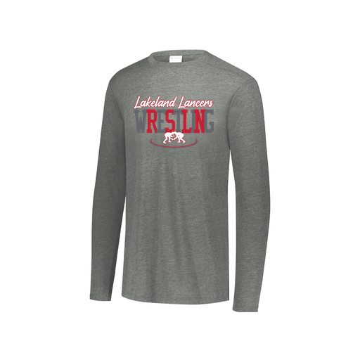 [FTLCUBGY-YS-LOGO1] Youth LS Ultra-blend T-Shirt (Youth S, Gray, Logo 1)