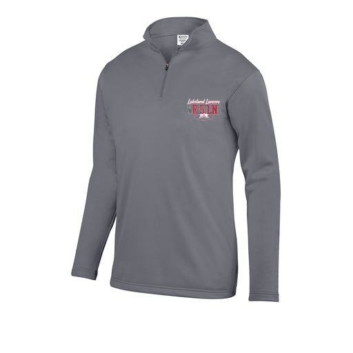 [FOLQFFGY-YS-LOGO1] Decker Youth FlexFleece 1/4 Zip (Youth S, Gray, Logo 1)