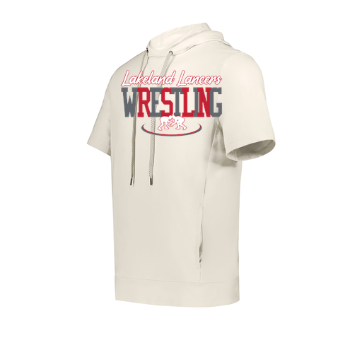 [222605-WHT-YS-LOGO1] YOUTH VENTURA SOFT KNIT SHORT SLEEVE HOODIE (Youth S, White, Logo 1)