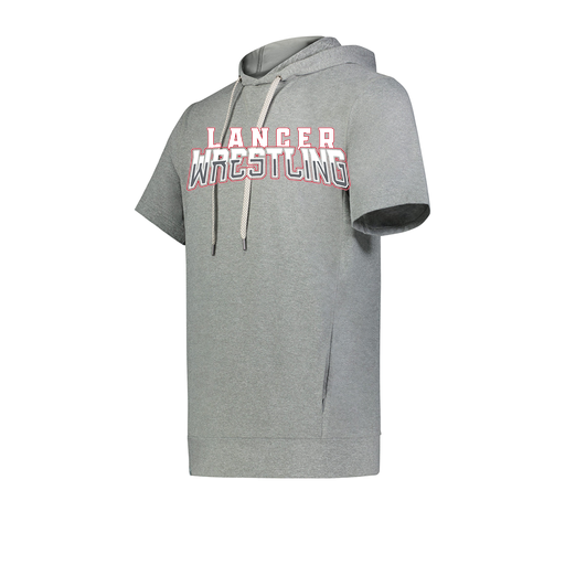 [222605-SIL-YS-LOGO2] YOUTH VENTURA SOFT KNIT SHORT SLEEVE HOODIE (Youth S, Silver, Logo 2)