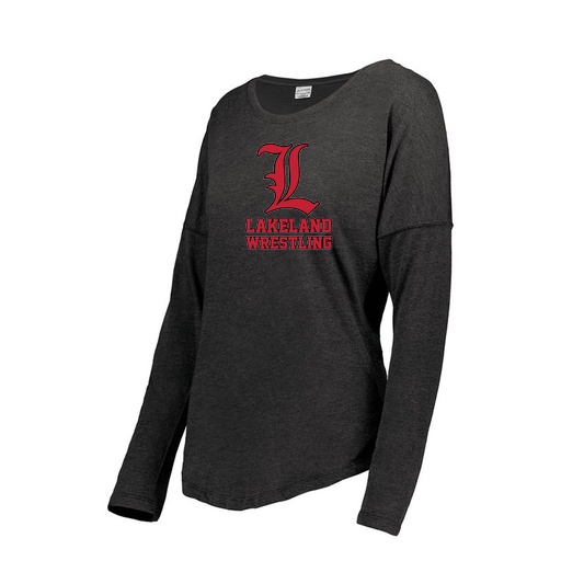[FTLCUBBK-FAXS-LOGO3] Ladies LS Ultra-blend T-Shirt (Female Adult XS, Black, Logo 3)